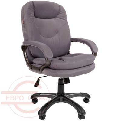 668 Кресло для руководителя Home Chairman, обивка ткань (Серый T-53)