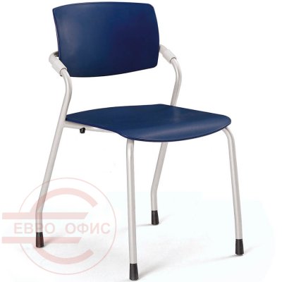 CHN0013Z Стул для посетителя P3 Fursys, обивка пластик (Синее (BL))