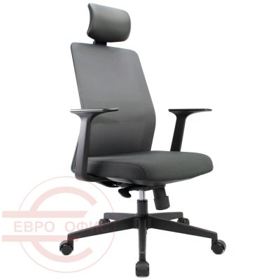 AROUND CH6200CHZ Кресло для руководителя Fursys, обивка комбинированный (Чёрное (2H6B))