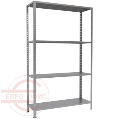 MS-200x120x40 Металлический стеллаж ПРОМЕТ, 4 (Серый полуматовый (RAL 7038))
