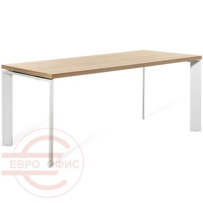 FE200 Стол L200 Profoffice Fermo Metal (Дуб светлый DH/Белый)
