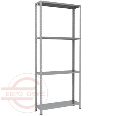 250x100x30 Металлический стеллаж MS HARD, 4 (Cерый полуматовый (RAL 7038))