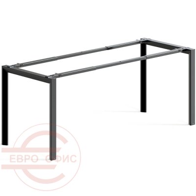 DF-136-01 (Black) Металлокаркас для стола 1190-1790х690х725 мм. Агат (Чёрный)
