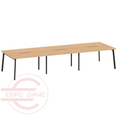 FLEX 6-bench 138*68 6Z (7016) Бенч на 6 рабочих места Profoffice FLEX (Гикори, графит)