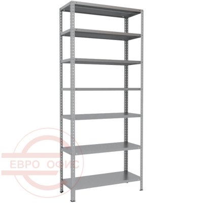 250x100x40 Металлический стеллаж MS HARD, 7 (Cерый полуматовый (RAL 7038))