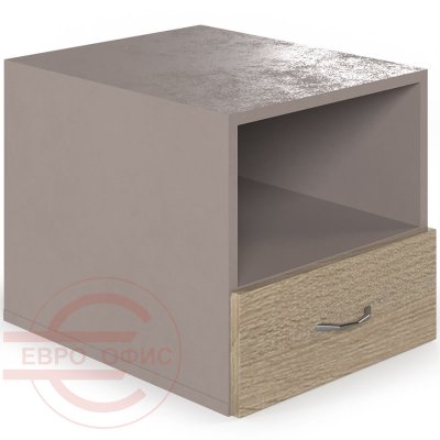 W-25 Подвесная тумба Мебель Стиль Work (Дуб сонома светлый / мокко) W-25 Подвесная тумба Мебель Стиль Work (Дуб сонома светлый / мокко)