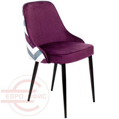 KF-5 Стул для посетителя  Бюрократ, обивка ткань (Фиолетовый ZIG-VIOLET)