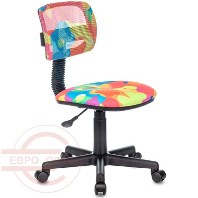 CH-299/ABSTRACT Кресло детское  Бюрократ, обивка сетка / ткань (Мультиколор)