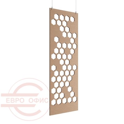ACO-C-4 Акустическая перегородка 800*2400 Евро Офис (Бежевый (AC-02))