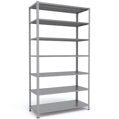 MS-220x120x50 Металлический стеллаж ПРОМЕТ, 7 (Серый полуматовый (RAL 7038))