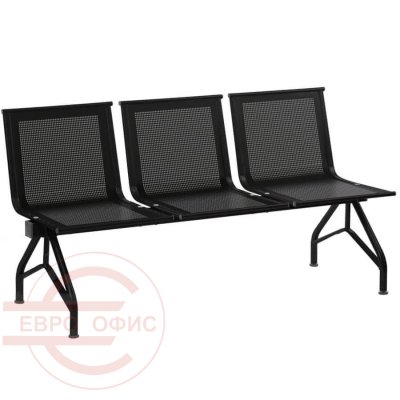 СТИЛЛ СМ 86/2-03 Многоместная секция  COMFORUM, обивка экокожа (Чёрный)