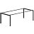 DF-136-02 (Black) Металлокаркас для стола Евро Офис Агат (Черный) DF-136-02 (Black) Металлокаркас для стола Евро Офис Агат (Черный)