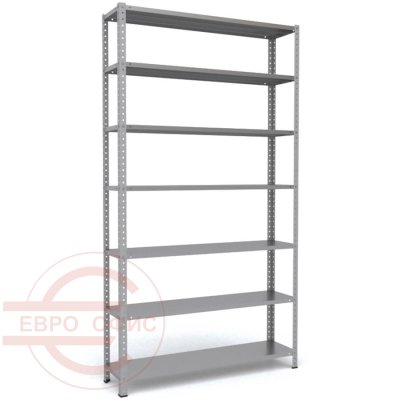 MS-220x120x30 Металлический стеллаж ПРОМЕТ, 7 (Серый полуматовый (RAL 7038))