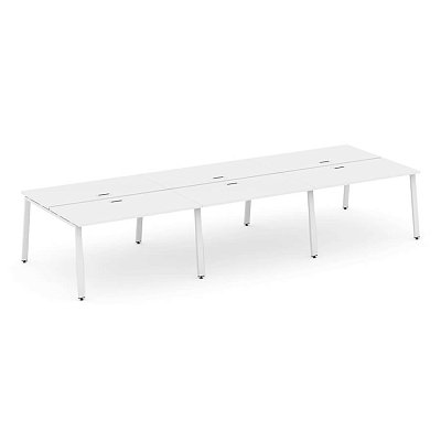 SN-6A.DRS-074 Рабочая станция двухсторонняя RIVA Стайл Проджект (Белый/Металл Белый)