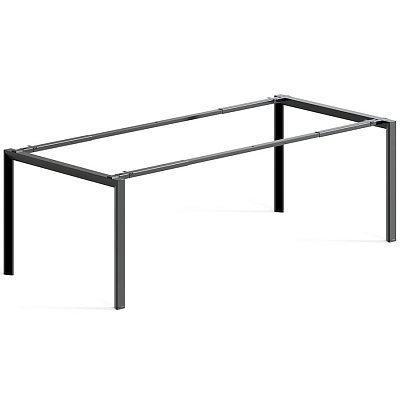 DF-136-02 (Black) Металлокаркас для стола 1590-2190х990х725 мм. Агат (Чёрный)