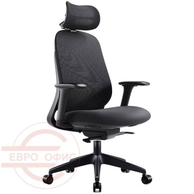 7258A-1 Кресло для руководителя  Евро Офис, обивка ткань (Черный MT05-1 + MТ02-1) 7258A-1 Кресло для руководителя  Евро Офис, обивка ткань (Черный MT05-1 + MТ02-1)