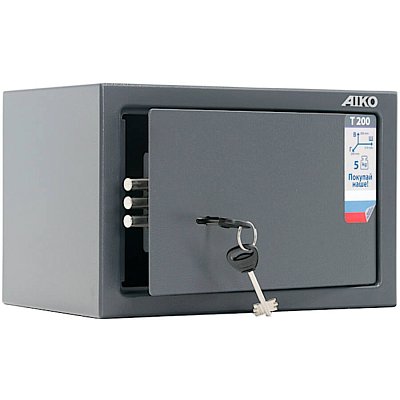 T-200 KL Мебельный сейф AIKO, ключевой (Графит (RAL 7024))