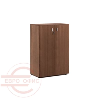 101 713 Шкаф средний H.120 Profoffice Exe (Орех мароне/Хром)