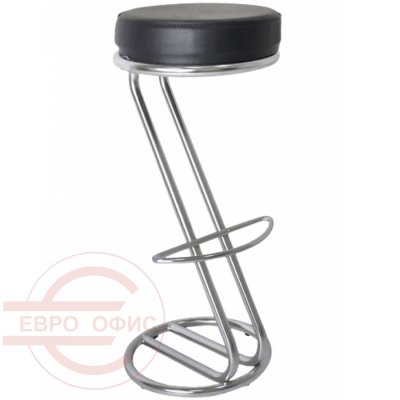 Zeta hoker Silver Стул для посетителя  Евро Офис, обивка иск. кожа (Чёрный) Zeta hoker Silver Стул для посетителя  Евро Офис, обивка иск. кожа (Чёрный)