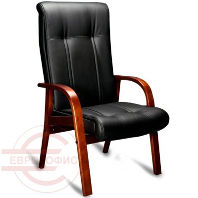 PARIS AD Кресло для посетителя  Мирэй Групп, обивка кожа (Чёрный) PARIS AD Кресло для посетителя  Мирэй Групп, обивка кожа (Чёрный)