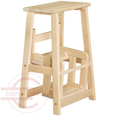 Табурет - стремянка   Мебелик, обивка дерево (Лак)