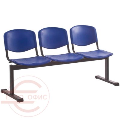 ПРИНТ СМ 82/3-03 Многоместная секция  COMFORUM, обивка пластик (Синий)