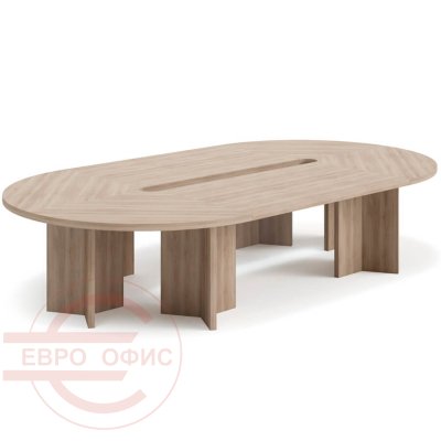 Conference table 360x200 Стол переговоров 360x200 Profoffice Лава / Lava (Гавана, серый глянец)