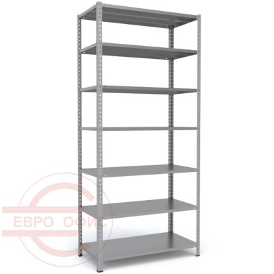 MS-220x100x50 Металлический стеллаж ПРОМЕТ, 7 (Серый полуматовый (RAL 7038))