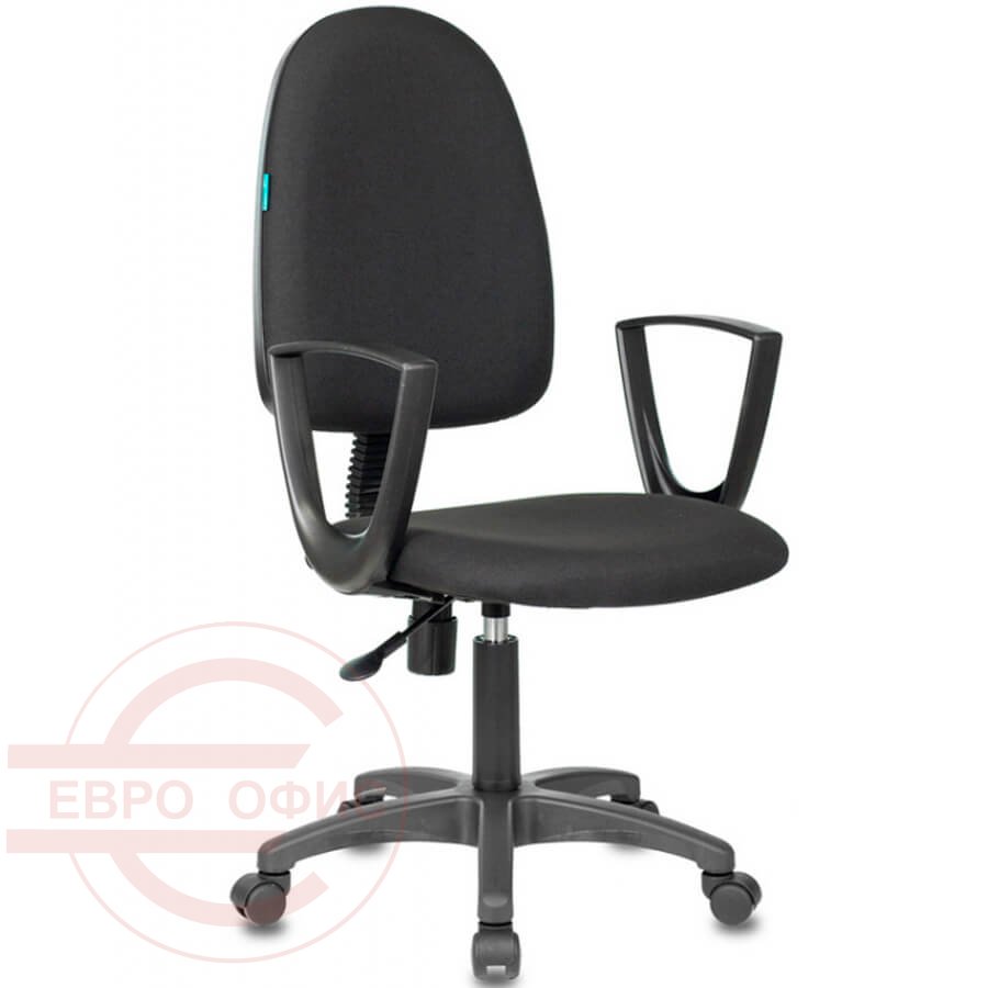 CH-1300N/Престиж+ Кресло для персонала Бюрократ, обивка ткань (Чёрное (3С11))