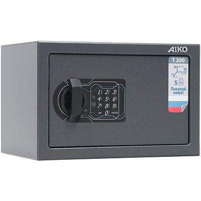 T-200 EL Мебельный сейф AIKO, электронный кодовый (Графит (RAL 7024))