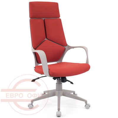 TRIO Grey TM Кресло для руководителя  EVERPROF, обивка ткань (Красный)