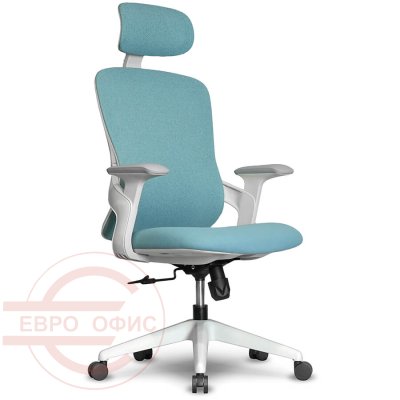 7257A-2 Кресло для руководителя  Евро Офис, обивка ткань (Голубой MT05-4 + MТ02-9) 7257A-2 Кресло для руководителя  Евро Офис, обивка ткань (Голубой MT05-4 + MТ02-9)