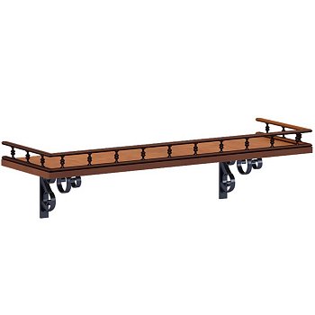 ПК-ВР-ПЛН78Х25 Полка с балюстрадой ФЕЛИКС Версаль (Темный орех)