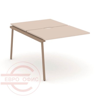 ES.2.NRS-1-VP Двойной наборный элемент рабочей станции RIVA Estetica (Капучино/Металл Латте)