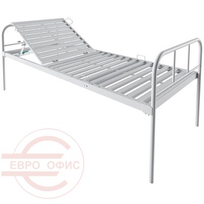 КМ-01 Кровать медицинская ПРОМЕТ (Белый металл)