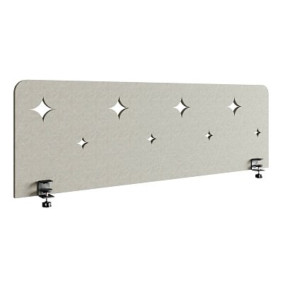 ACOH244 Экран для стола Маленькие звездочки ACOUSOUND, Евро Офис 2400х9х400 мм. (Шалфей (AC-56))