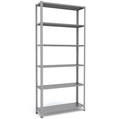 MS-220x100x30 Металлический стеллаж ПРОМЕТ, 6 (Серый полуматовый (RAL 7038))