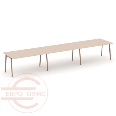 ES.PRG-3.4-P Стол переговорный RIVA Estetica (Капучино/Металл Латте)