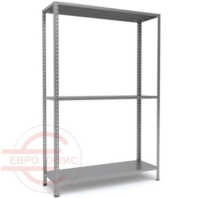 MS-185x120x60 Металлический стеллаж ПРОМЕТ, 3 (Серый полуматовый (RAL 7038))