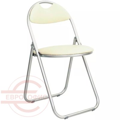 Selim silver Стул для посетителя  Евро Офис, обивка экокожа (Бежевый (V-18))