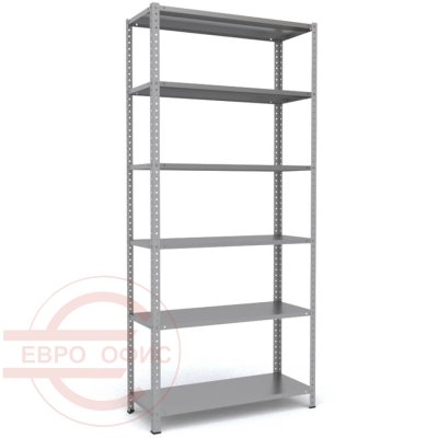 MS-220x100x40 Металлический стеллаж ПРОМЕТ, 6 (Серый полуматовый (RAL 7038))