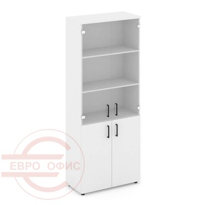 SN.STS-102 Шкаф высокий широкий RIVA Style Project (Белый/Прозрачный)