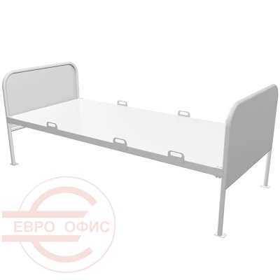КМ-10 Кровать медицинская ПРОМЕТ (Белый металл)