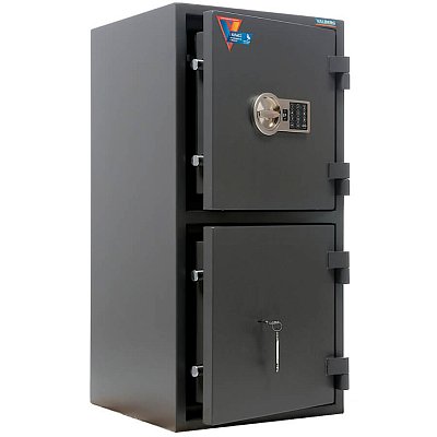 КВАРЦИТ 90T/2 EL Взломостойкий сейф VALBERG, электронный кодовый + ключевой (Графит (RAL 7024))