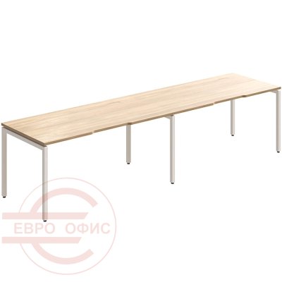 RP-2.2(x2)+F-34 Стол на металлокаркасе Мебель Стиль Rio Project (Швейцарский вяз MS)