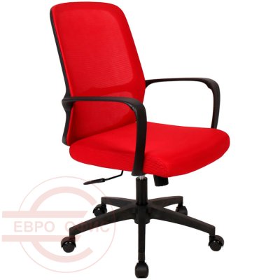 Бамбу (Bamboo) Кресло для персонала  EVERPROF, обивка сетка (Красный)