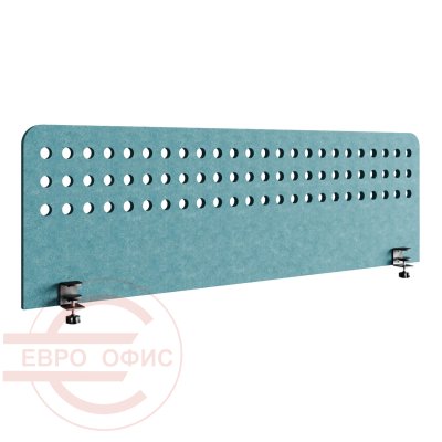 ACOH138 Экран для стола Отверстия ACOUSOUND, Евро Офис 1380х12х460 мм. (Голубой (AC-67))