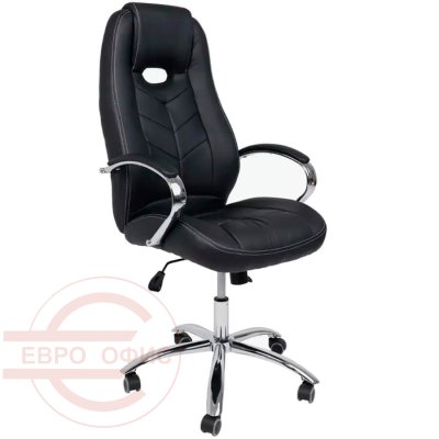 DRIFT T Кресло для руководителя  Евро Офис, обивка иск. кожа (Черный) DRIFT T Кресло для руководителя  Евро Офис, обивка иск. кожа (Черный)