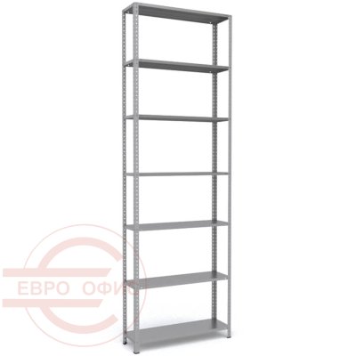 MS-310x100x30  Металлический стеллаж ПРОМЕТ, 7 (Серый полуматовый (RAL 7038))