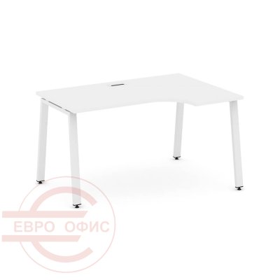 SN-6A.SPA-021(R) Стол рабочий эргономичный RIVA Стайл Проджект (Белый/Металл Белый)